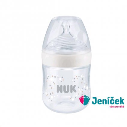 Kojenecká láhev NUK Nature Sense s kontrolou teploty 150 ml bílá