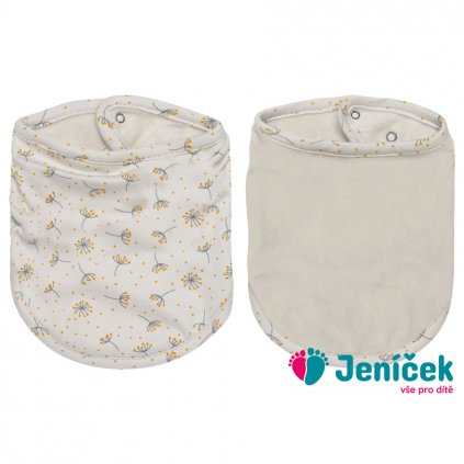 Bebe-Jou Bandana slintáček Bébé-jou Fabulous Wish Grey 2ks