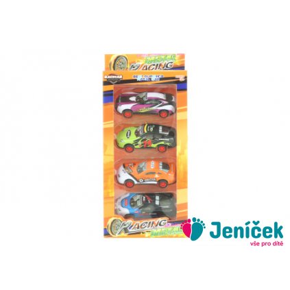 Sada kovových aut 4 ks