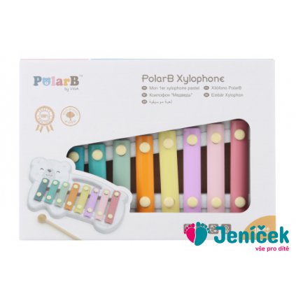 Dřevěný xylofon - polární medvěd