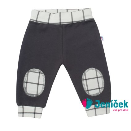 Kojenecké bavlněné tepláčky New Baby Cool grafitové 62 V