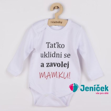 Body s potiskem New Baby a zavolej MAMKU!