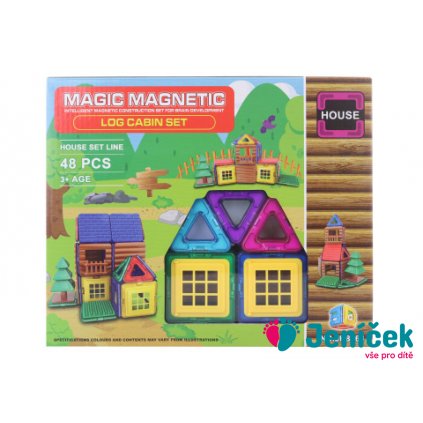 Magnetická stavebnice 48 ks