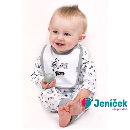 Kojenecké body s dlouhým rukávem New Baby Music