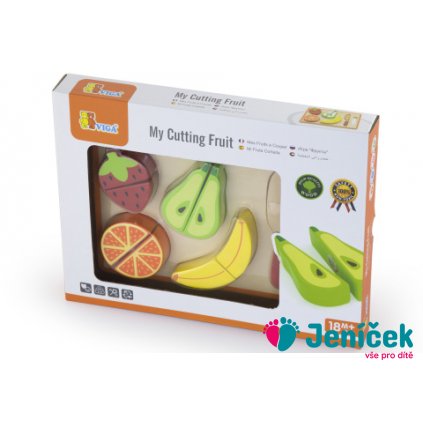 Dřevěné krájení - ovoce