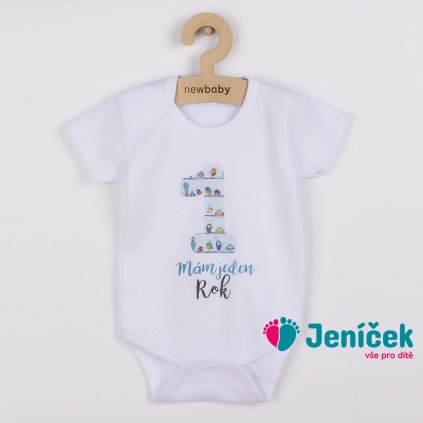 Body s potiskem New Baby Mám jeden Rok