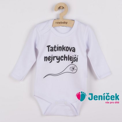 Body s potiskem New Baby Tatínkova nejrychlejší