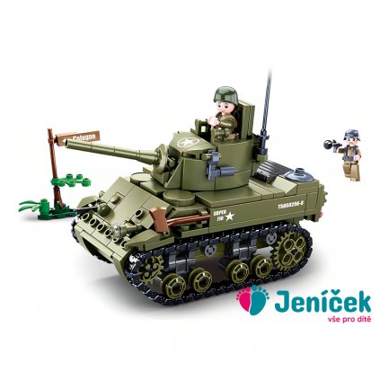 Sluban Army WW2 M38-B0856 Malý spojenecký tank