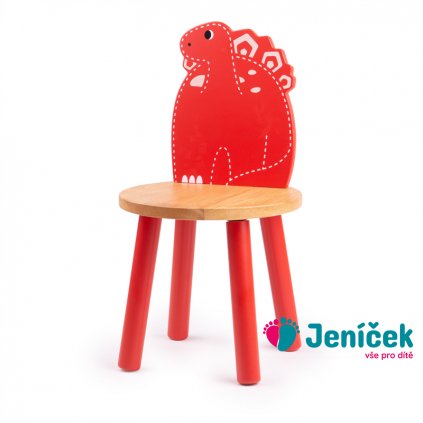 Tidlo Dřevěná židle Stegosaurus