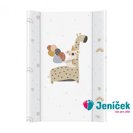 CEBA Podložka přebalovací 2-hranná s pevnou deskou (50x80) Comfort Giraffe