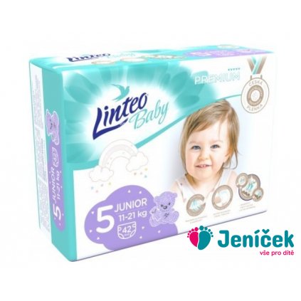 LINTEO BABY Plenky Baby Prémium JUNIOR (11-21 kg) 42 ks