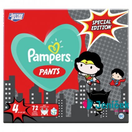 PAMPERS Plenkové kalhotky Pants vel. 4, 72 ks, 9-15 kg Warner Bros LTD