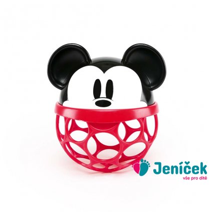 OBALL Hračka Oballo Rattle Disney Baby Mickey Mouse, 0+ V