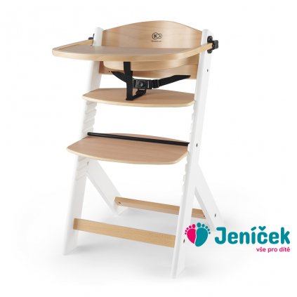 KINDERKRAFT Židlička jídelní Enock White wooden, Premium