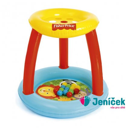 Dětské nafukovací hrací centrum s otvory pro míčky Fisher Price