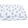 3-dílné ložní povlečení New Baby 90/120 cm obláčky šedé v