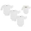 BOLEY dětský set 3 ks body dl. rukáv - bílé