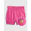 Baby vzorované kraťasy organic Růžová