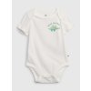 Baby body z organické bavlny Bílá