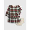 Baby kostkované šaty set Barevná