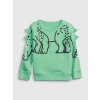Baby mikina 3D dino Zelená