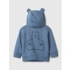 Baby mikina na zip Modrá