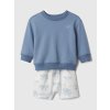 Baby set mikina a kraťasy Modrá