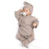 Rostoucí žebrovaný overálek, čepička a botičky, 3D, Nature - toffi