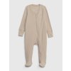 Baby overal na zip Béžová