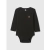 Baby bavlněné body Černá