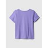 Baby tričko s metalickým logem Fialová