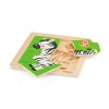 Dřevěné puzzle 4 dílky- zebra