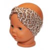 BABY NELLYS Dětské čelenky Gepard, sada 2 kusů - hnědá, gepard, vel. 92/98