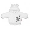 Zimní kabátek chlupáčková bundička s kapucí Cute Bunny Baby Nellys - bílá, vel. 80