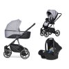 Kočárek Riko Side 3v1 01 Grey fox