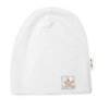 Baby Nellys Hand Made Dětská funkční čepice s dvojitým lemem - bílá V