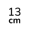 13 cm