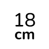 18 cm