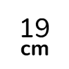 19 cm