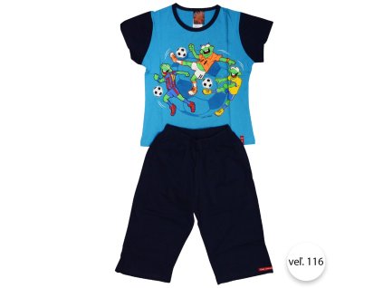 chlapcenske pyzamo zabka vel 116 modra