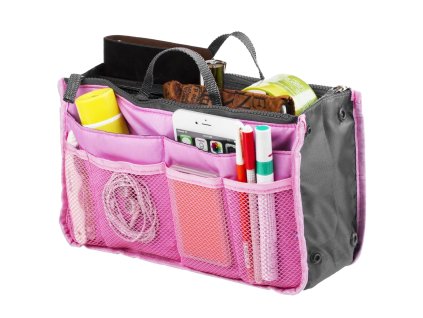 jenifer 8633 2 pink prakticky organizer do kabelky
