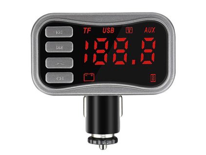 kbroad kcb 902 fm transmitter bluetooth digit lny displej ierno strieborn 1