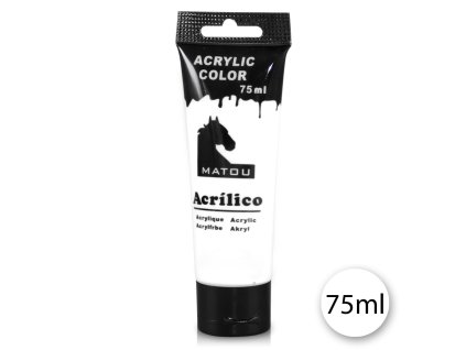 matou 081254 1 akrylov farba 1x75ml biela