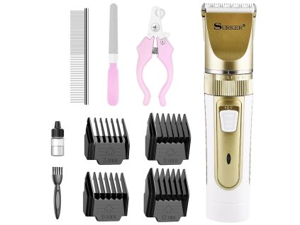 nabijatelny strihaci strojcek na psa surker sk 910