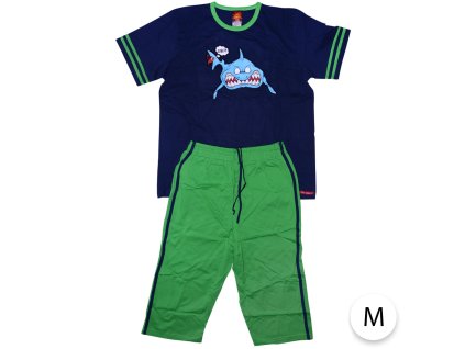 panske pyzamo feelin hungry m zeleno modra