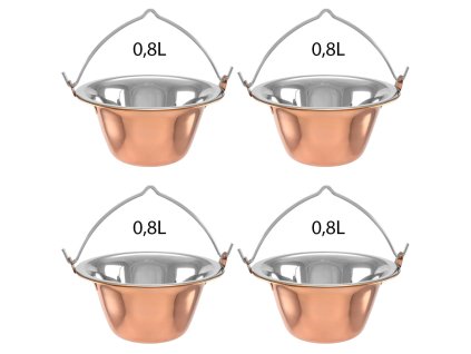 servirovaci kotlik medeny 4ks