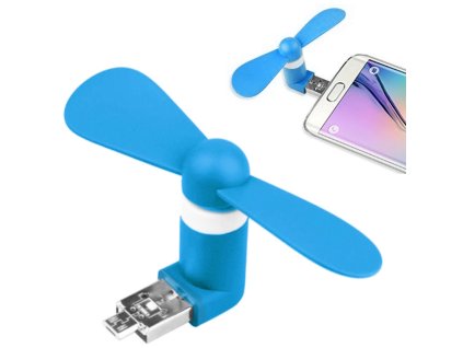 tfy mf360blue mini ventil tor usb fan s micro usb konektorom modr 3