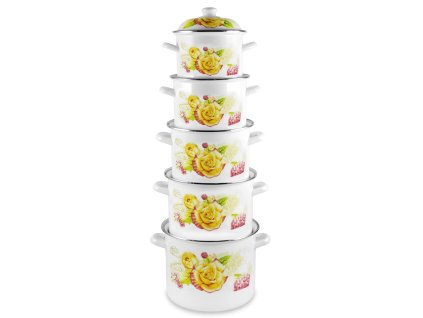 smaltovane hrnce ruza