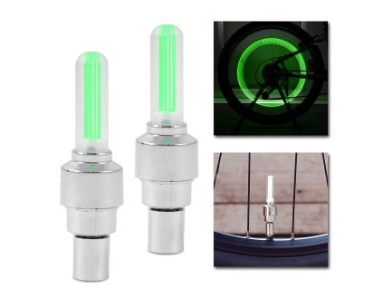 svietiace ventilky zelene