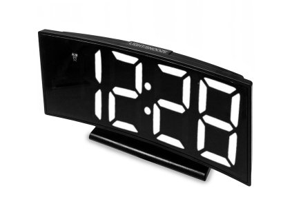 e clock ds 3621x max elektronick led bud k digit lne hodiny s displejom d tumom a teplotou ierna